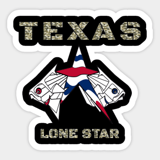 Texas Lone Star State, Texas Star Fish Sticker